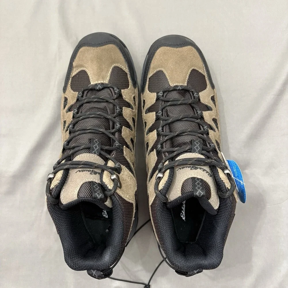 Eddie Bauer Ridgeline Brown Suede Waterproof Outdoor Hiking Boots Men Size 11